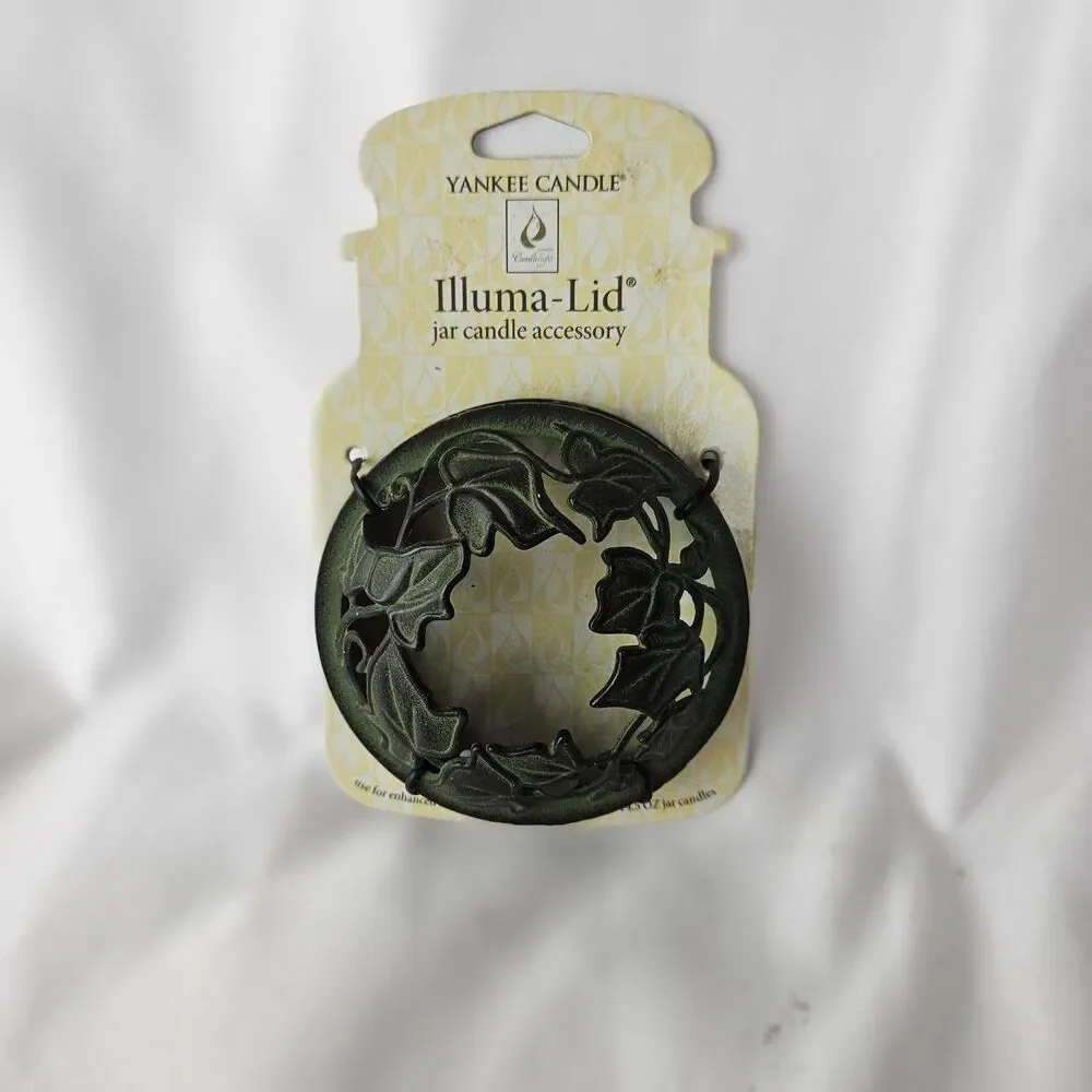 Yankee Candle Illuma Lid Candle Topper Ivy Pattern for 14.5 & 22 oz Jars
